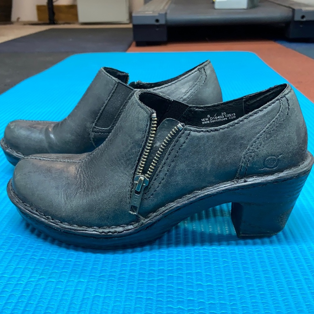 Born black heeled shoes